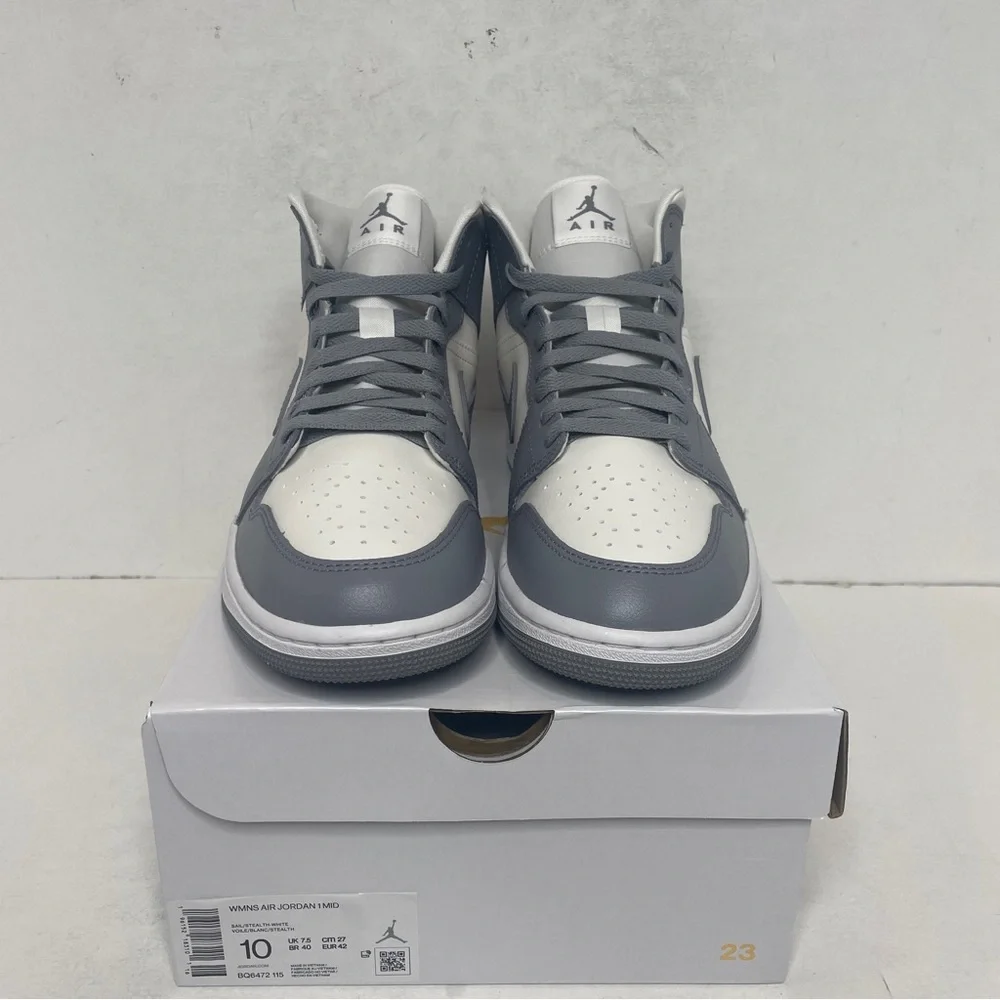 Nike Air Jordan 1 Retro Mid WMNS “Stealth” 2022 - Picture 2 of 4
